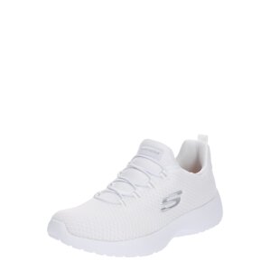 SKECHERS Nízke tenisky 'Dynamight'  strieborná / biela