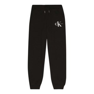 Calvin Klein Jeans Nohavice  sivá / čierna / biela