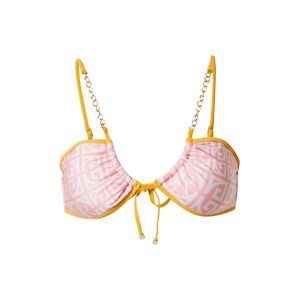 River Island Bikinový top  zlatá žltá / ružová / biela