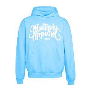 Multiply Apparel Mikina  azúrová / biela