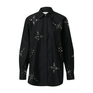 3.1 Phillip Lim Blúzka  čierna / strieborná
