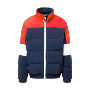 Tommy Jeans Prechodná bunda  námornícka modrá / krvavo červená / biela