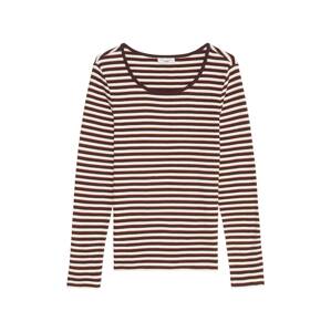 Marc O'Polo DENIM Tričko  karamelová / bordová / biela
