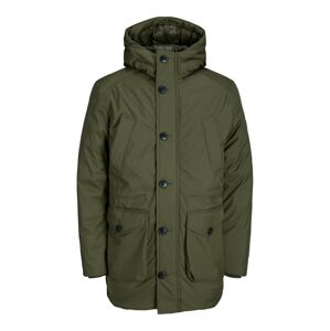 JACK & JONES Zimná parka 'CLEMENT'  tmavozelená