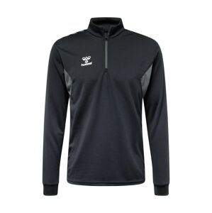 Hummel Športová mikina 'AUTHENTIC'  sivá / čierna / biela
