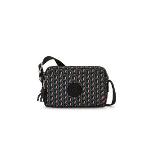 KIPLING Taška cez rameno 'Abanu'  tmavozelená / ružová / čierna