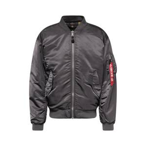 ALPHA INDUSTRIES Zimná bunda  dymovo šedá / červená / biela