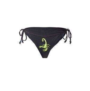VIERVIER Bikinové nohavičky 'Mia'  neónovo zelená / čierna