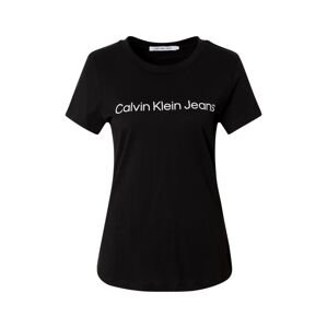 Calvin Klein Jeans Tričko  čierna / biela