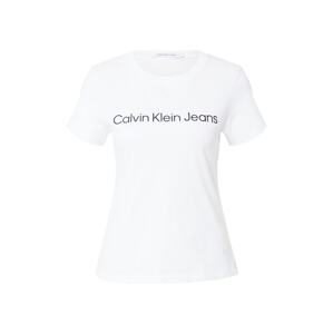 Calvin Klein Jeans Tričko  čierna / biela