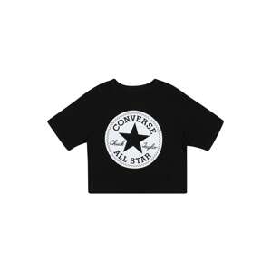 CONVERSE Tričko  čierna / biela