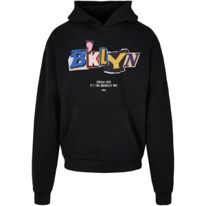 MT Upscale Mikina 'Brklyn'  telová / modrá / žltá / čierna