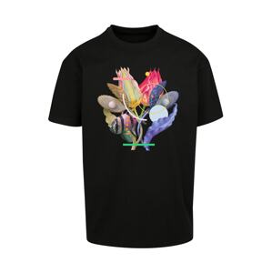 Mister Tee Tričko 'Coral'  zmiešané farby / čierna