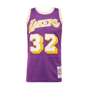 Mitchell & Ness Tričko 'LOS ANGELES LAKERS - MAGIC JOHNSON'  zlatá žltá / baklažánová / biela