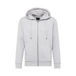 JACK & JONES Tepláková bunda 'STAR'  svetlosivá