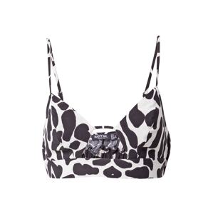 Nasty Gal Top  čierna / biela