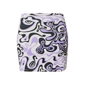 Nasty Gal Sukňa  pastelovo fialová / svetlofialová / čierna