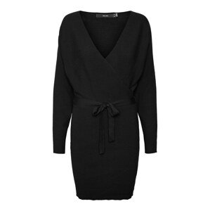 VERO MODA Pletené šaty  čierna