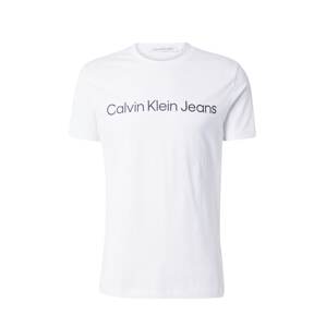 Calvin Klein Jeans Tričko  čierna / biela