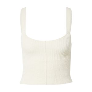 BDG Urban Outfitters Vyšívaný top  krémová