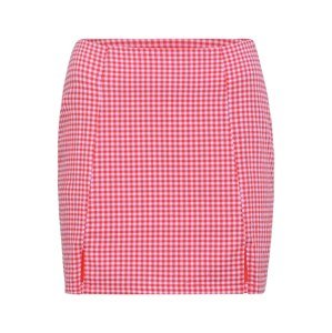 Nasty Gal Petite Sukňa  svetloružová / červená / biela