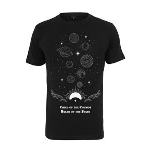 Merchcode Tričko 'Child Of The Cosmos'  čierna / biela