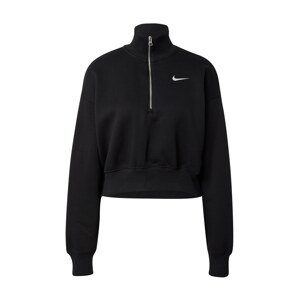 Nike Sportswear Športová mikina  čierna / biela