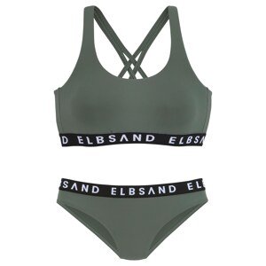 Elbsand Bikiny  kaki / čierna / biela