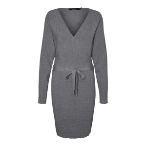 VERO MODA Pletené šaty  sivá melírovaná