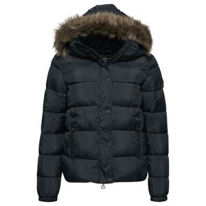 Superdry Zimná bunda  čierna
