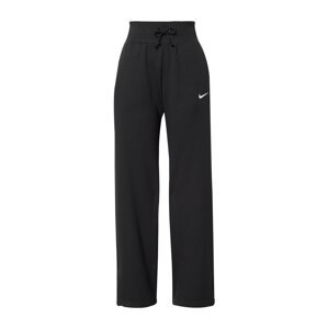 NIKE Nohavice 'Phoenix Fleece'  čierna / biela
