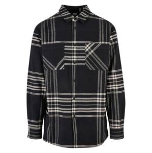 Urban Classics Košeľa  čierna / biela