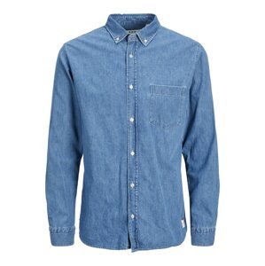 R.D.D. ROYAL DENIM DIVISION Košeľa 'Leo'  modrá melírovaná
