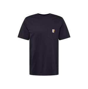 Carhartt WIP Tričko  námornícka modrá / žltá / biela