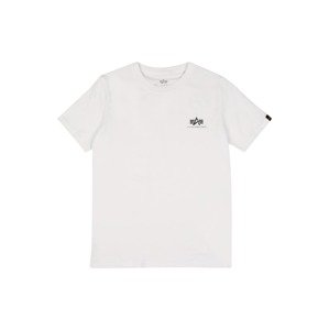 ALPHA INDUSTRIES Tričko  čierna / biela