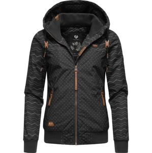 Ragwear Prechodná bunda 'Nuggie'  hnedá / čierna / biela