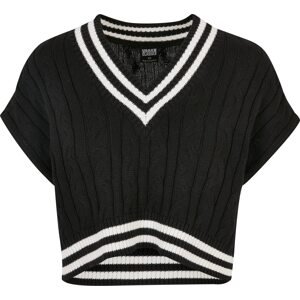 Urban Classics Sveter  čierna / biela