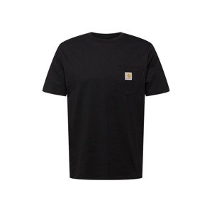 Carhartt WIP Tričko  citrónová žltá / čierna / biela