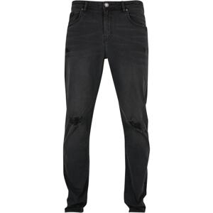 Urban Classics Džínsy  čierny denim