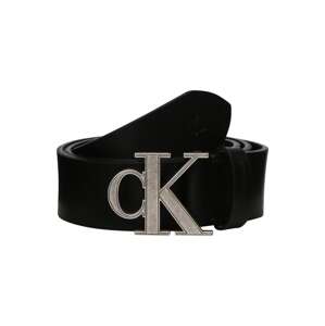 Calvin Klein Jeans Opasky  čierna / strieborná