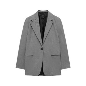 Pull&Bear Blejzer  čierna / biela