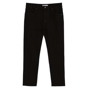Bershka Džínsy  čierny denim