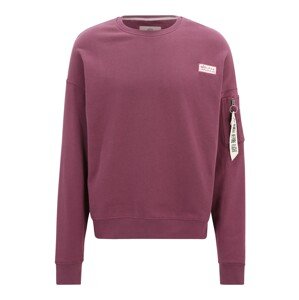 ALPHA INDUSTRIES Mikina  krémová / burgundská
