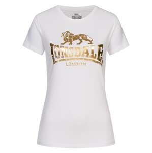 LONSDALE Tričko 'Bantry'  zlatá / biela