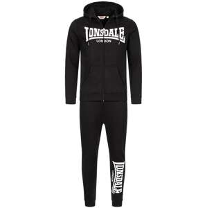 LONSDALE Joggingová súprava 'Feeny'  čierna / biela