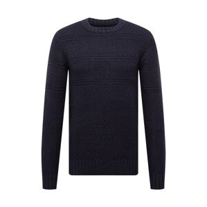 INDICODE JEANS Sveter 'Shores'  námornícka modrá