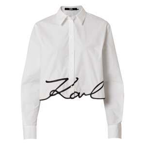 Karl Lagerfeld Blúzka  čierna / biela