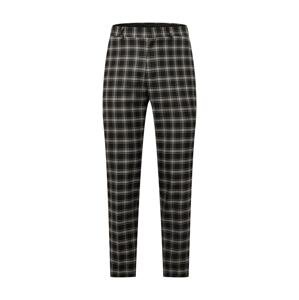 BURTON MENSWEAR LONDON Chino nohavice  čierna / prírodná biela