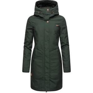 Ragwear Funkčný kabát 'Jannisa'  hnedá / tmavozelená / biela