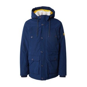 INDICODE JEANS Zimná bunda 'West'  námornícka modrá / žltá